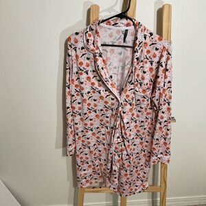 Jaclyn intimates Halloween button down long top size x-large